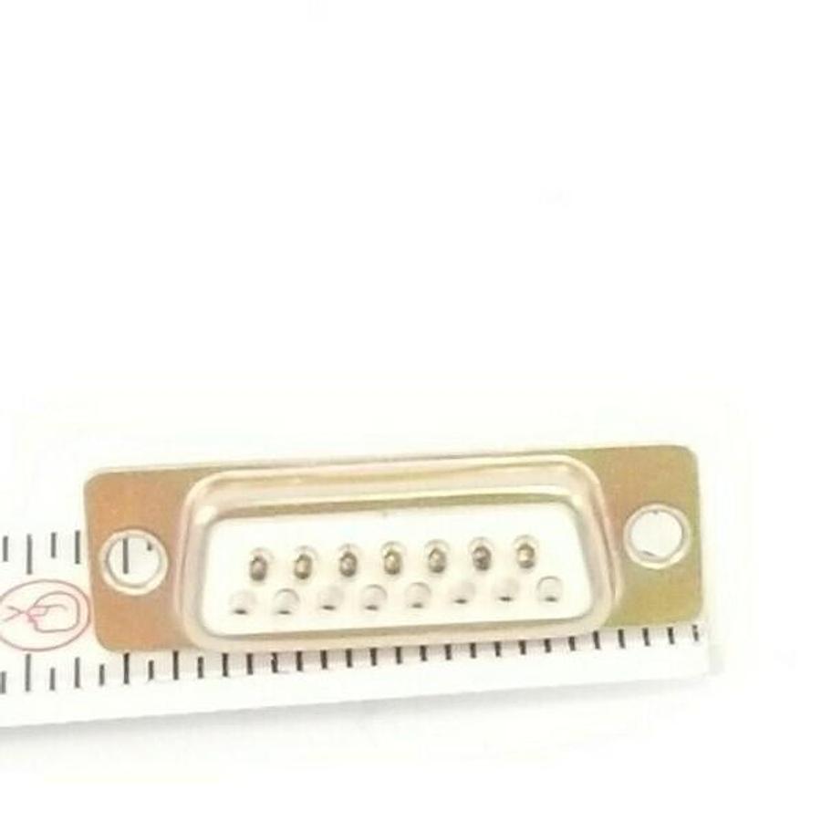 Used LOT OF 19 NEW AIM ELECTRONICS 40-9715S D-SUB CONNECTORS 15-PIN GOLD PL. FEM.