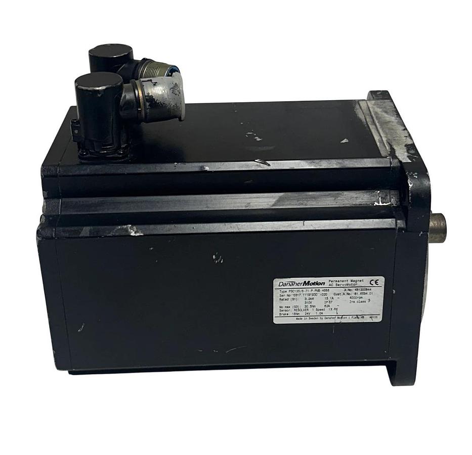 Used DANAHER PSC135/6-71-P-PMB-4688 / 481300844 AC SERVO MOTOR 81.6594.01 3.2kW USNP