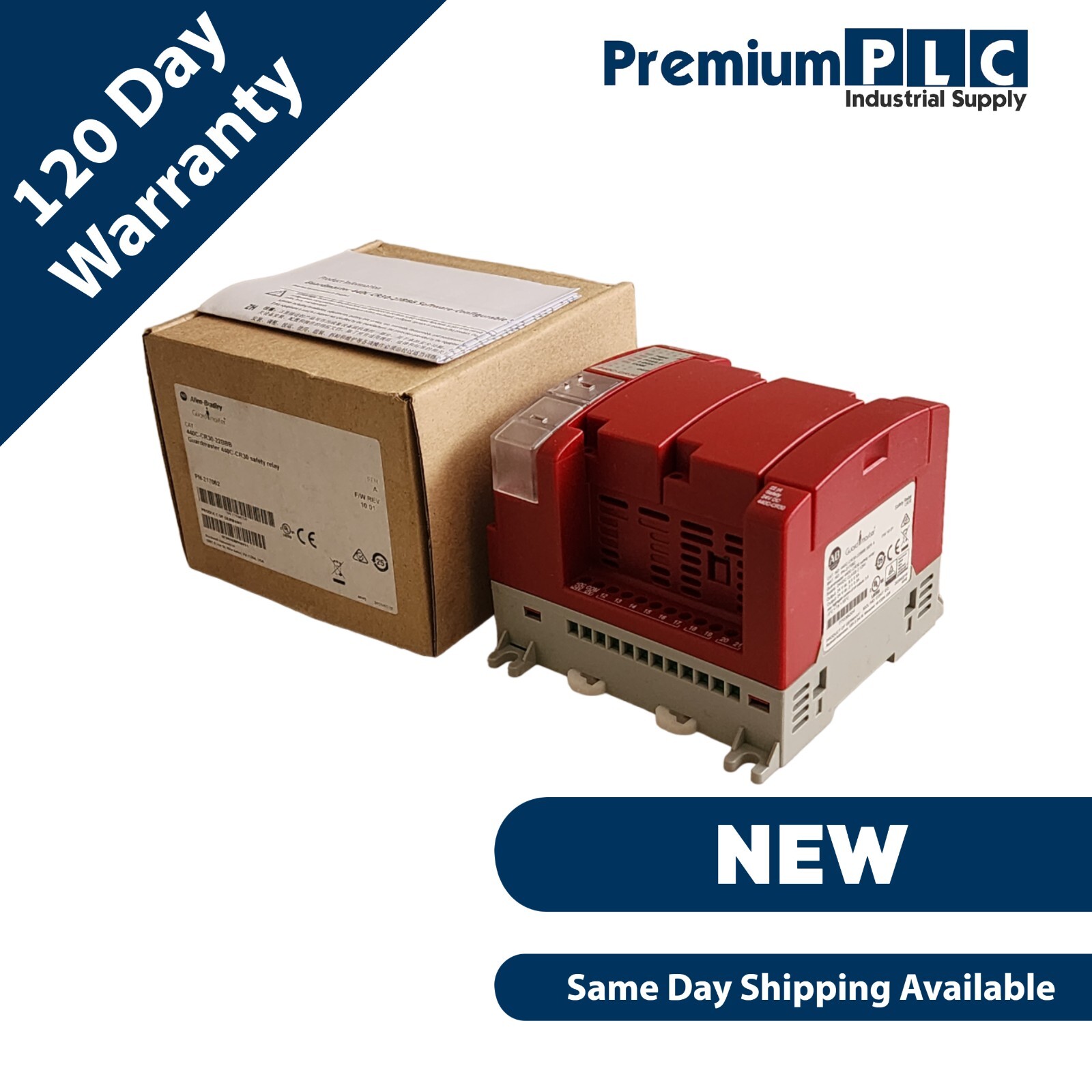 Used NEW ALLEN BRADLEY 440C-CR30-22BBB /A GUARDMASTER CR30 SAFETY RELAY F/W 10.01