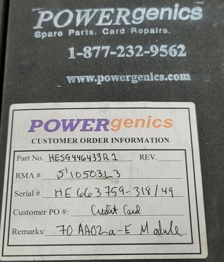 Used ABB BROWN BOVERI 70AA02A-E CONTROL CARD HESG 446433 R1 ANALOG OUTPUT MODULE