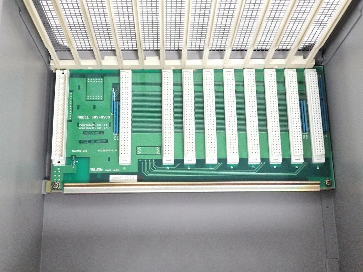 Used TI / SIEMENS 505-6508 PLC MOUNTING RACK 8-SLOT 2586436-0001 (C) 2586435-0001 (D)