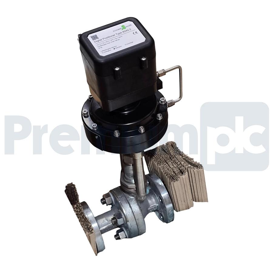 Schubert & Salzer 8621 GS3 Sliding Gate Valve 1" w/ 8049-2 Digital Positioner