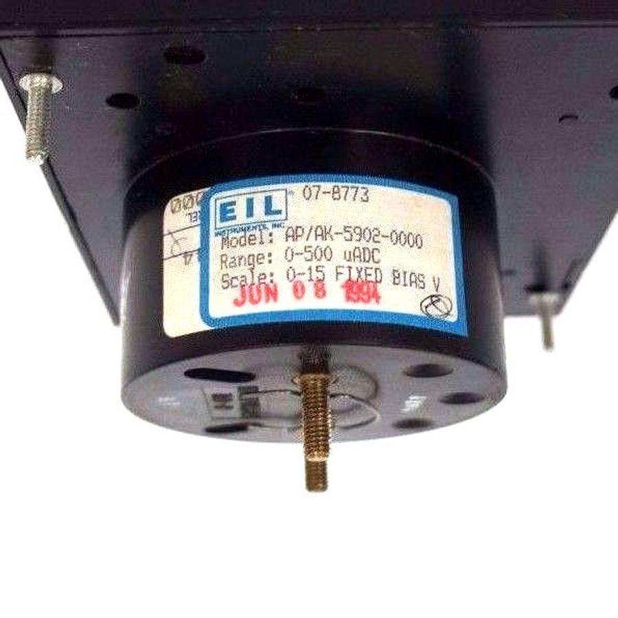Used NIB API EIL AP/AK-5902-0000 PANEL METER 0-500 uADC, 0-15 FIXED BIAS V