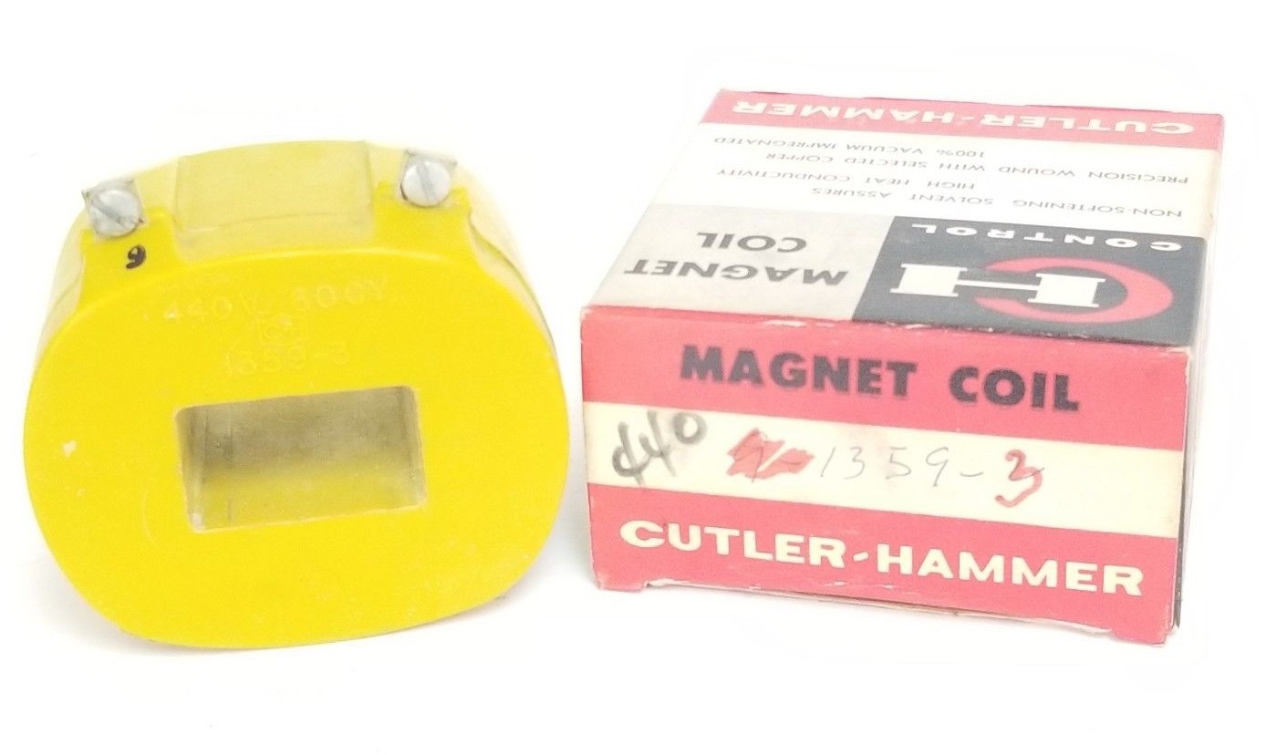 Used CUTLER-HAMMER 1359-3 MAGNET COIL 440V, 60CY, 13593