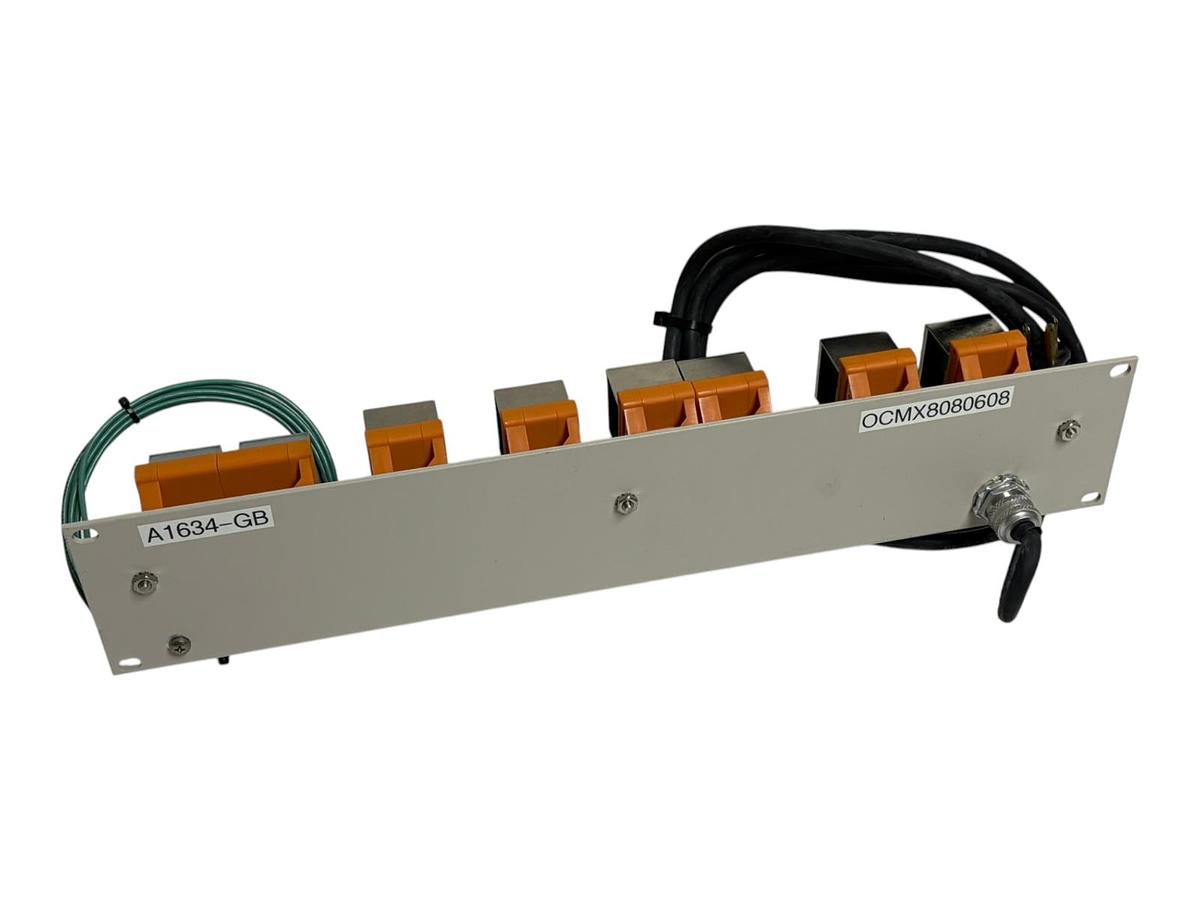 Used Weidmuller DIN Rail AC Power Outlet Strip 120V 15A 9915480000 9915490000