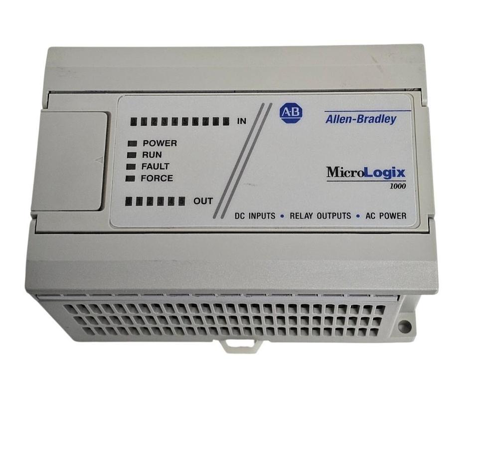 Used ALLEN BRADLEY 1761-L16BWA SER. E FRN: 1.0 MICROLOGIX 1000 CONTROLLER 1761L16BWA