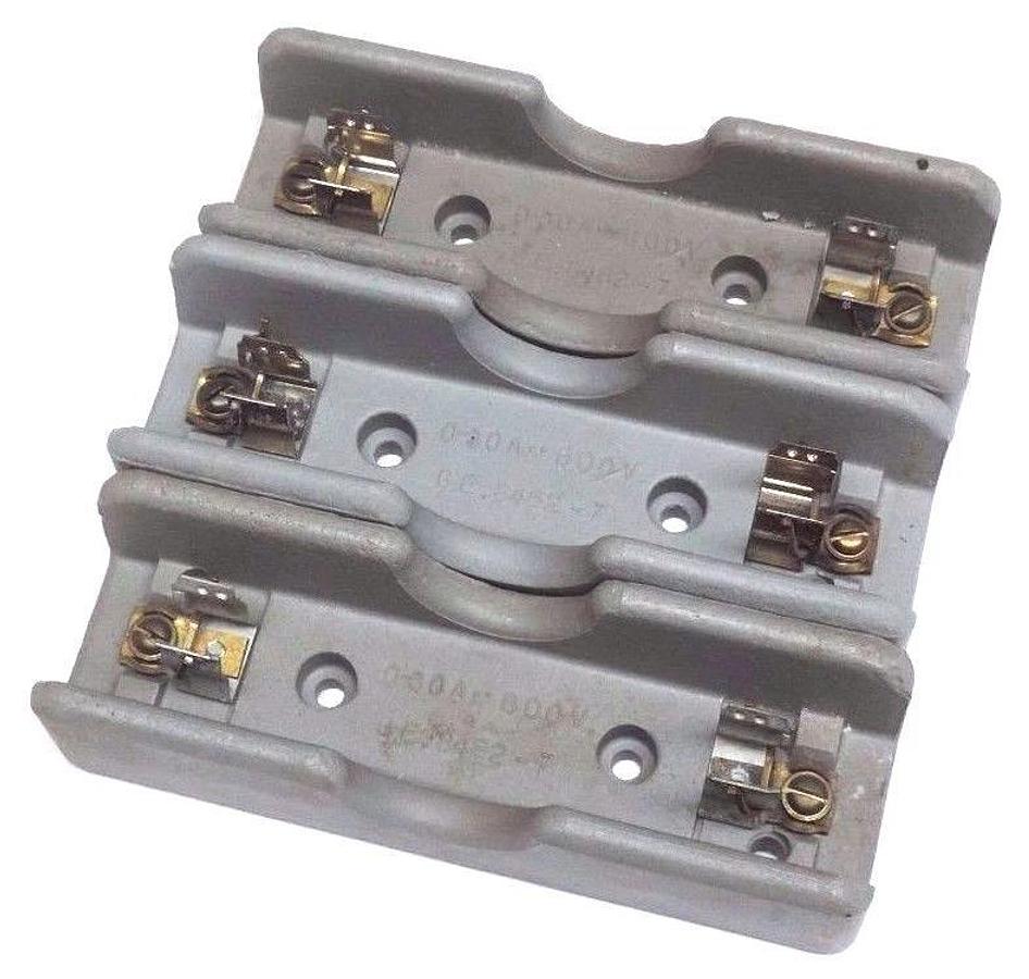 LOT OF 3 NEW GENERAL ELECTRIC GE8462-7 FUSE HOLDERS 0-30A 600V GE84627
