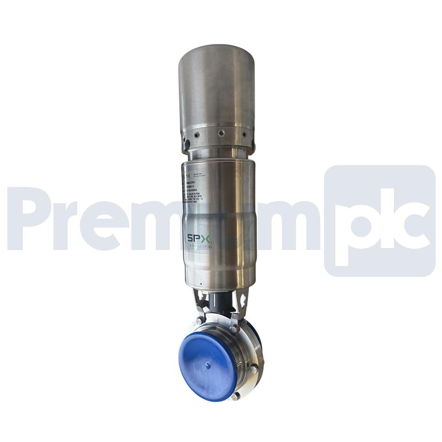 Used SPX 200BVP 4" S-LINE FKM ELASTOMERS BUTTERFLY VALVE w/ ACTUATOR WM20004719 NSNP