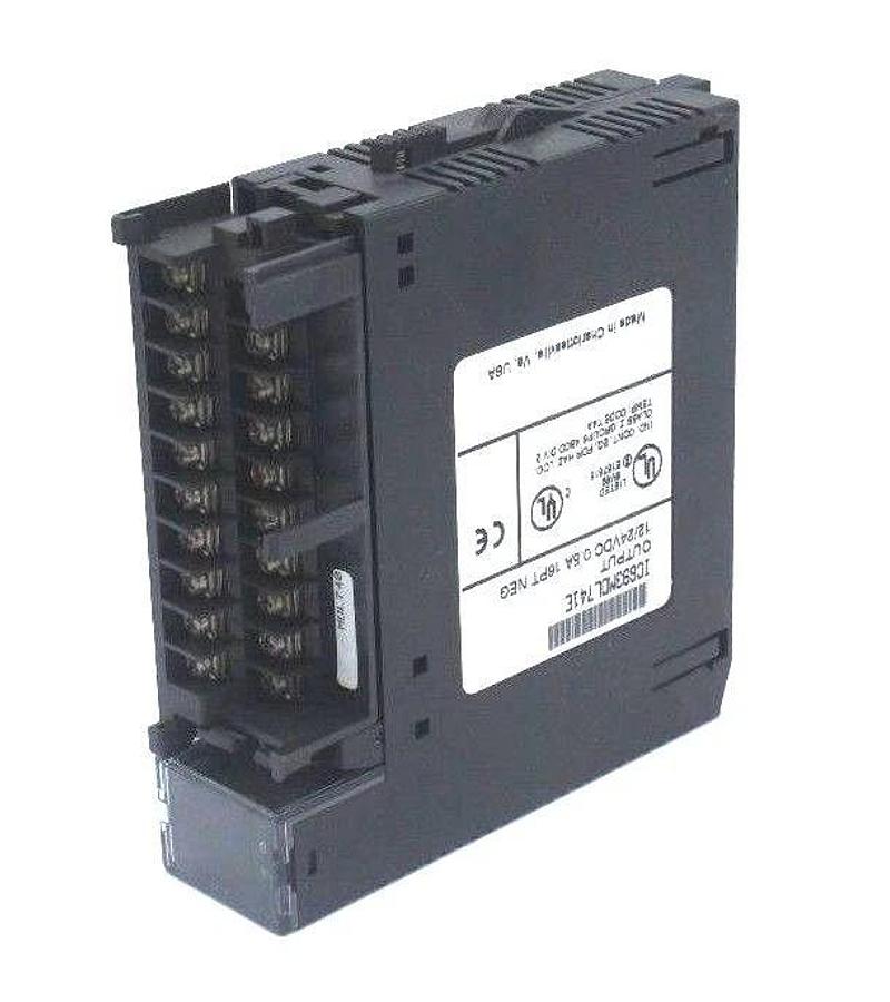 Used LOT OF 2 GE FANUC IC693MDL741E OUTPUT MODULES 12/24VDC, 0.5A, 16PT NEG