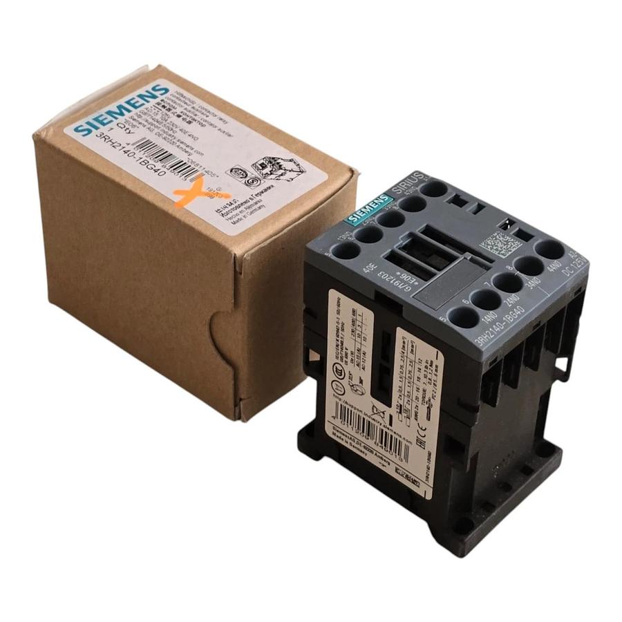 Siemens 3RH2140-1BG40 SIRIUS Contactor Relay 4 NO 125V DC Coil Size S00 NSMP 662643906844