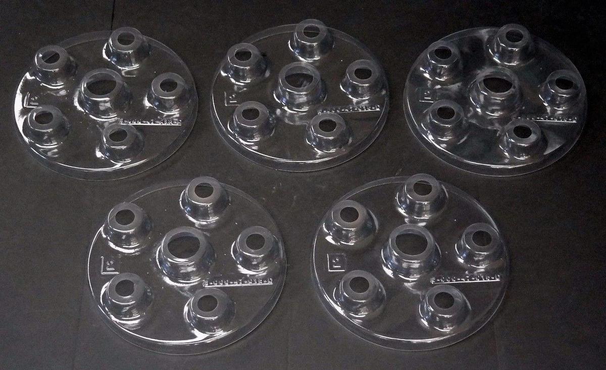 LOT OF 5 KRONES 8-000-47-015D SHIELD CARROUSEL 5 SEC BASE COVERS 800047015D