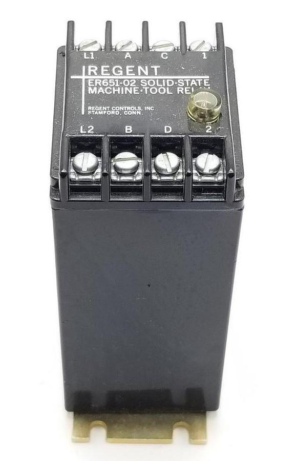Used REGENT ER651-02 SOLID-STATE MACHINE-TOOL RELAY ER65102