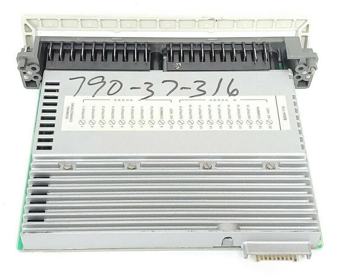 Used MODICON AS-B804-116 OUTPUT MODULE PV: 00 RL: 75 115VAC 16PT ASB804116