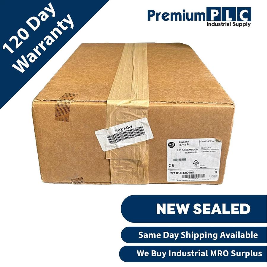Used NEW SEALED ALLEN BRADLEY 2711P-B12C4A8 /A PanelView Plus 1250 AC COLOR TOUCH