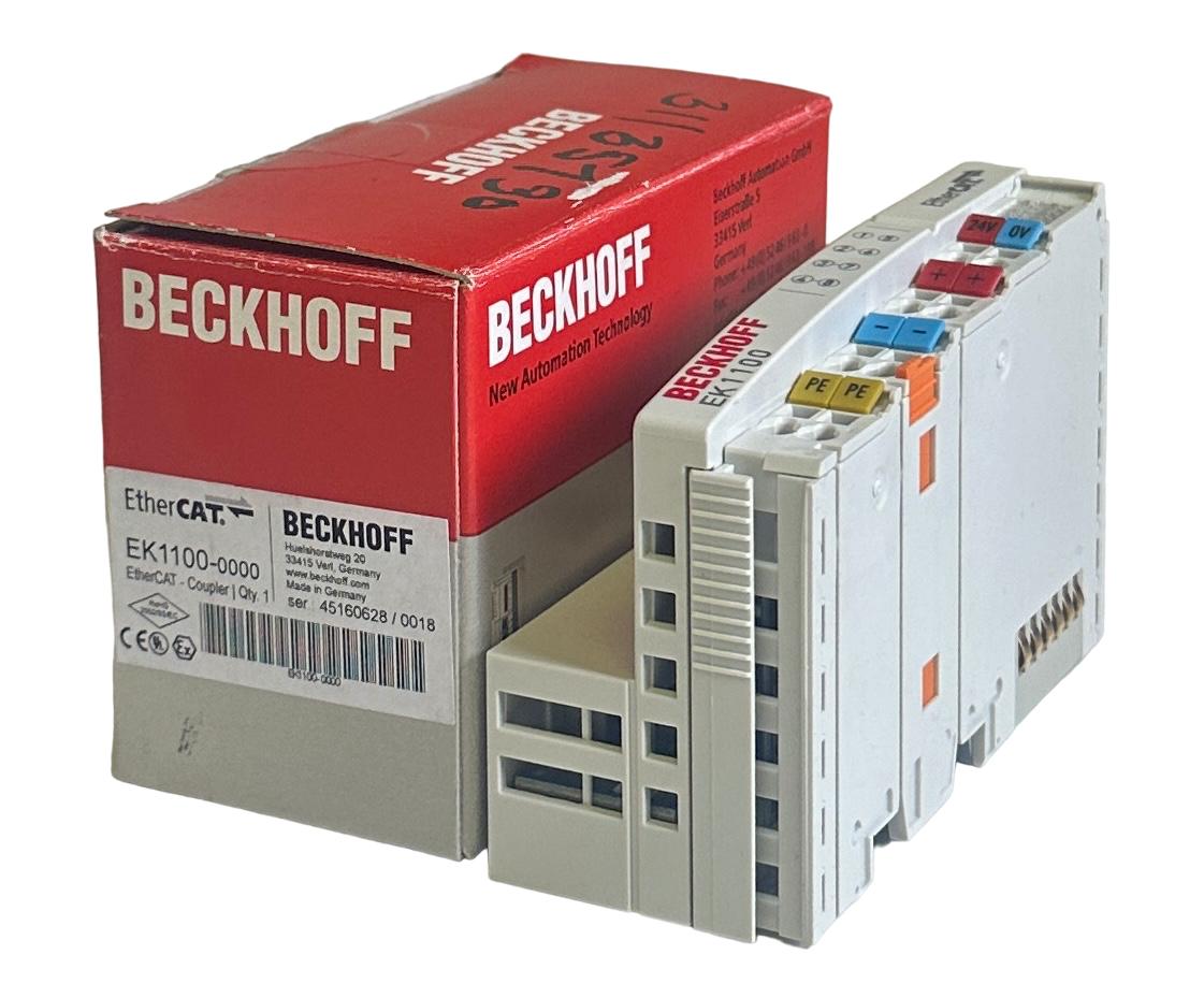 Used NEW BECKHOFF EK1100-0000 / EK1100 EtherCAT COUPLER MODULE 24VDC OEM