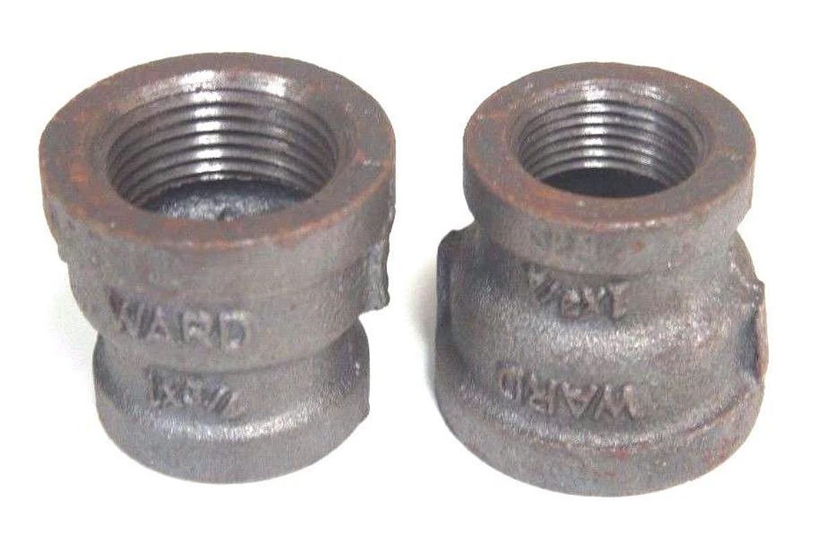 LOT OF 11 NEW WARD 1X3/4 BLK MI CPLG 1" X 3/4" BLACK PIPE REDUCER COUPLINGS
