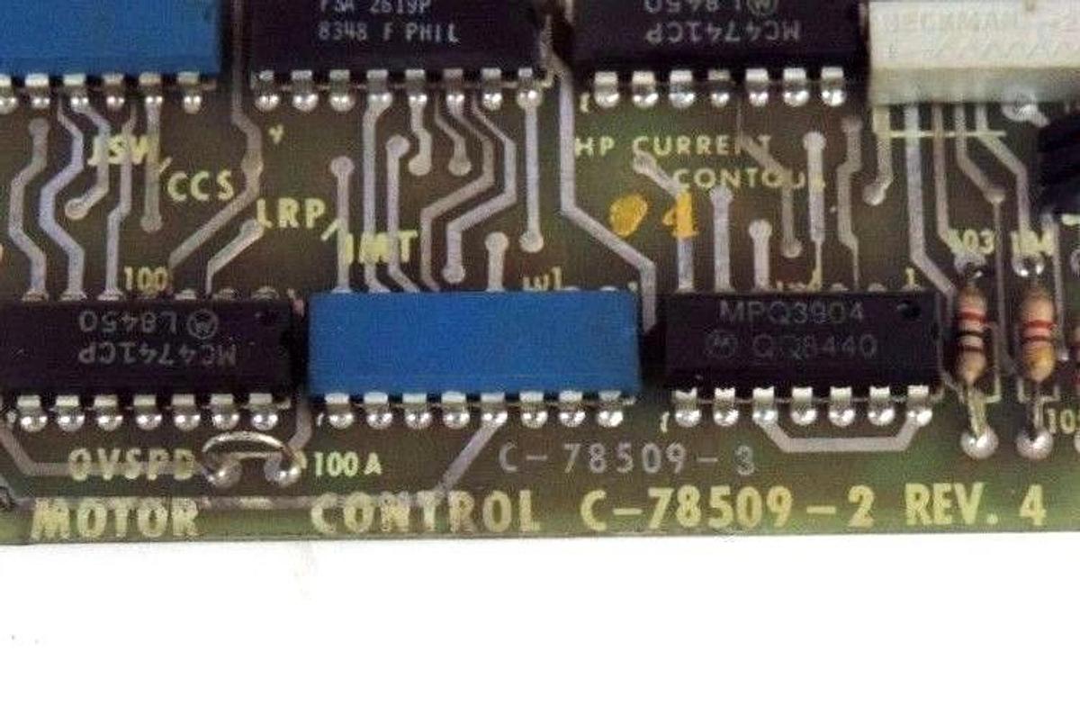 Used INLAND MOTOR C-78509-2 MOTOR CONTROL BOARD REV 4 C-78509-4