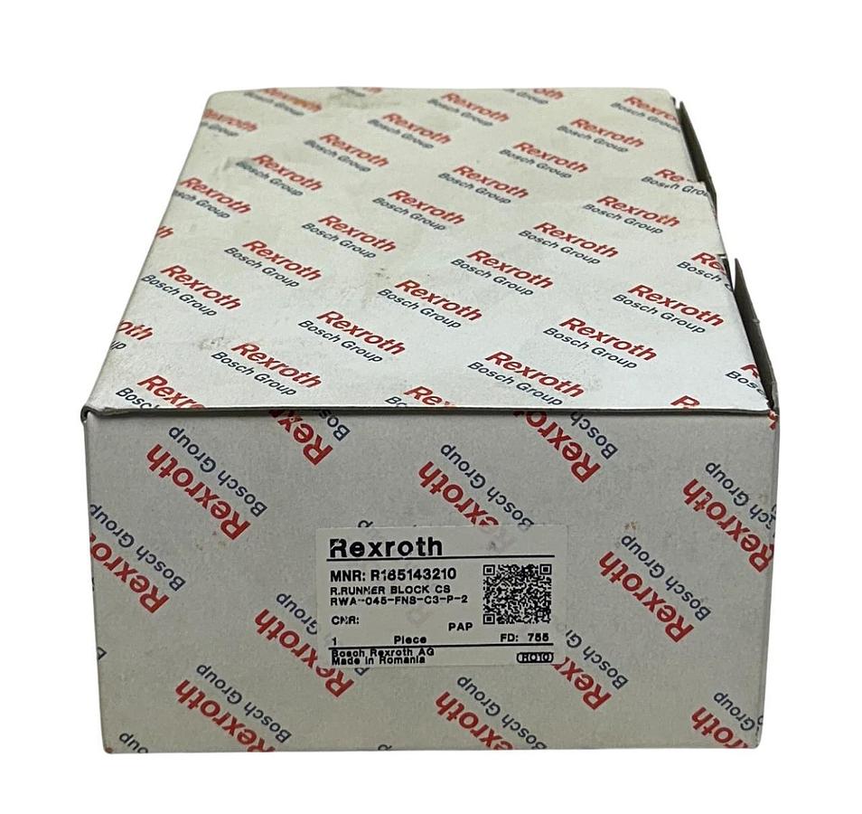 BOSCH REXROTH RWA-045-FNS-C3-P-2 / R185143210 ROLLER RUNNER BLOCK CARBON NSMP
