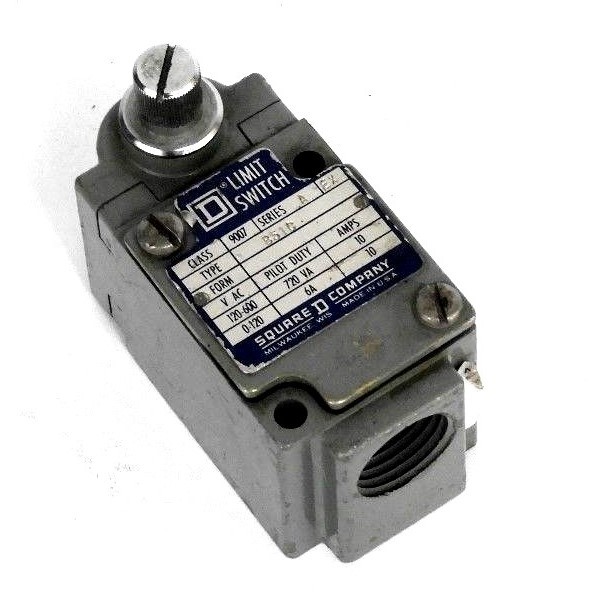 Used SQUARE D 9007-B51C SER.A LIMIT SWITCH 9007B51C