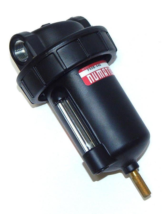 Used NUMATICS F50B-04A HIGH FLOW FILTER, 3/4" NPT, WITH AUTO DRAIN F50B04A