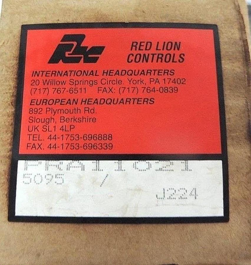 Used NIB RED LION PRA11021 PULSE RATE TO ANALOG CONVERTER 115VAC, 50/60HZ