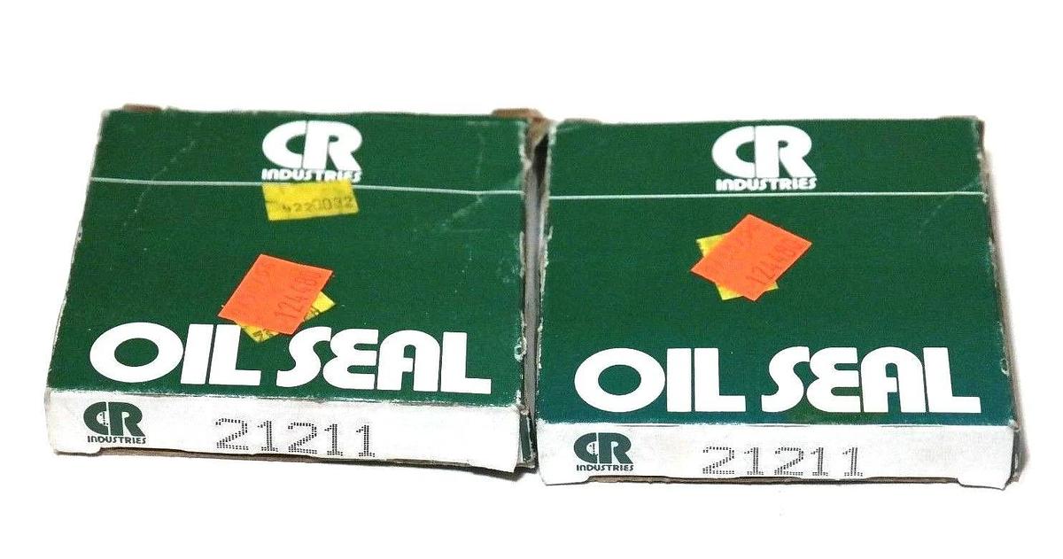 Used LOT OF 2 NIB CHICAGO RAWHIDE 21211 OIL SEALS