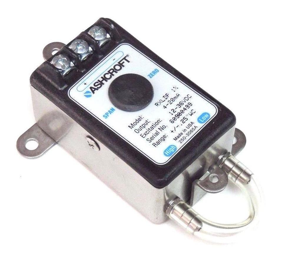 NIB ASHCROFT ASH-RX-D-100-B-M-MB4-42-B-P25IW PRESSURE TRANSMITTER 4-20MA, RXLDP