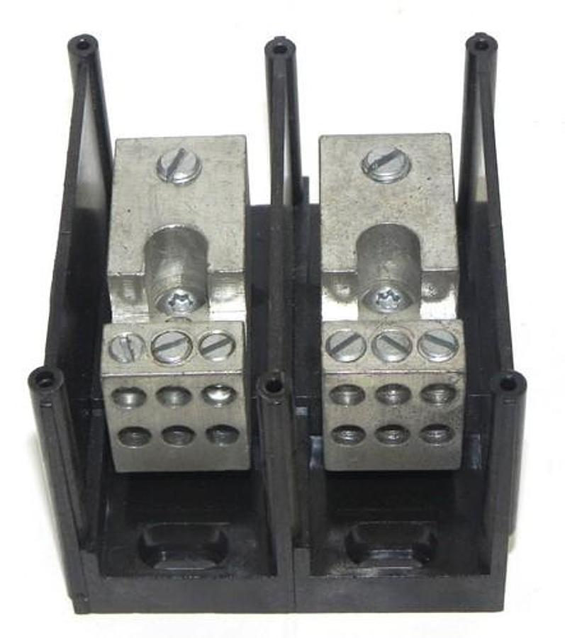 Used GOULD SHAWMUT 66632 POWER DISTRIBUTION BLOCK 2POLE 600V