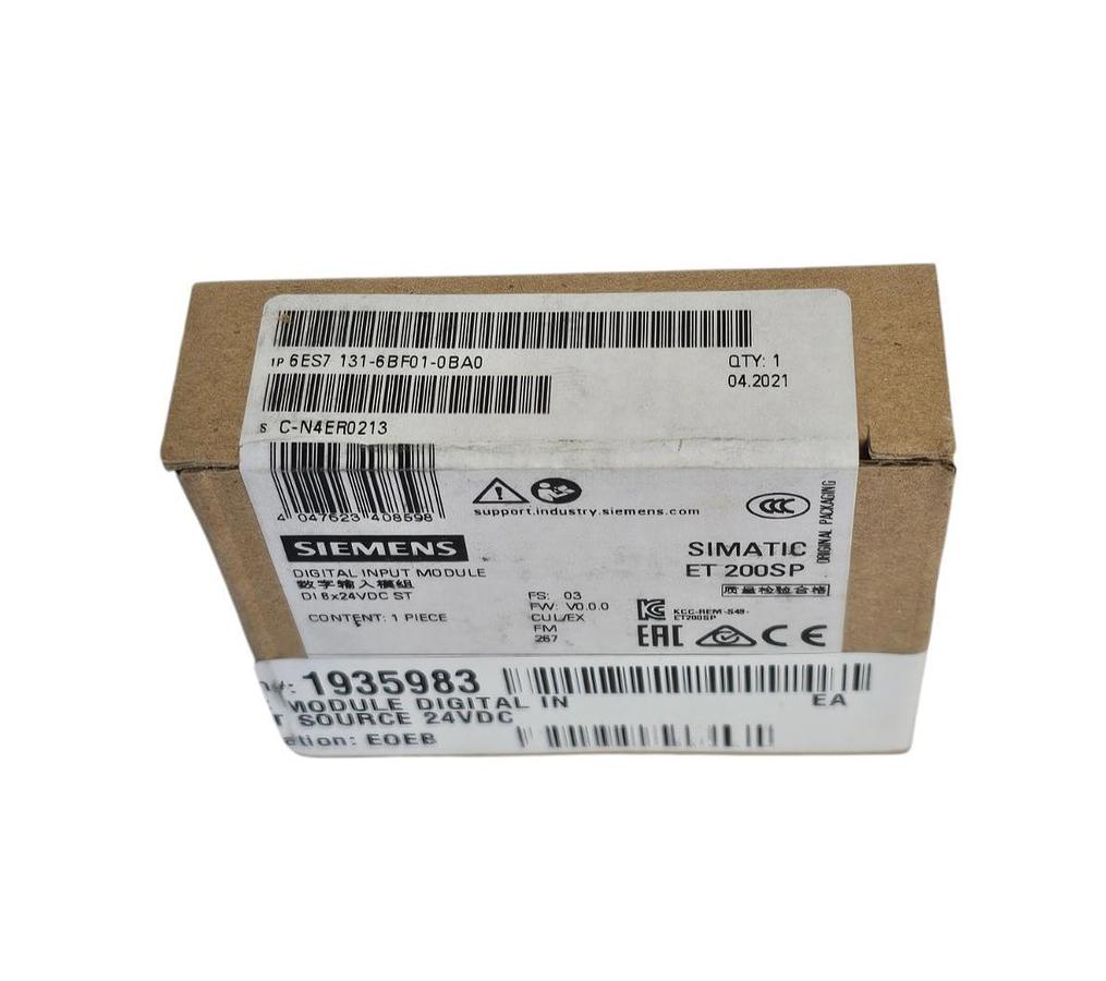 F/S SIEMENS 6ES7131-6BF01-0BA0 DIGITAL INPUT MODULE 6ES7 131-6BF01-0BA0