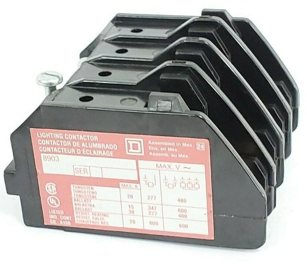 Used SQUARE D 8903-LO30 SER. C LIGHTING CONTACTOR ASSEMBLY 8903LO30