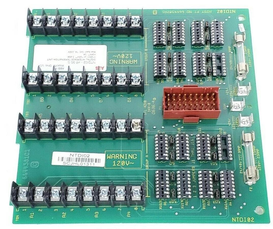 Used ABB NTDI02 DIGITAL INTERFACE TERMINATION UNIT ASSY: 6644582A1, NTDI-02
