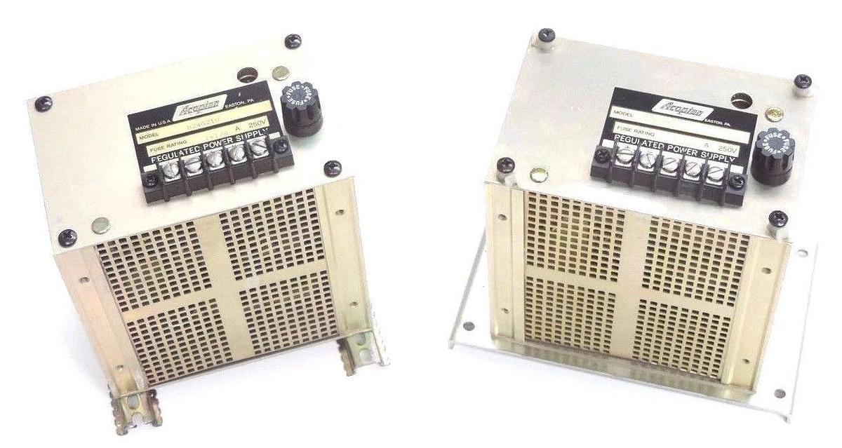 Used LOT OF 2 ACOPIAN B24G210 REGULATED POWER SUPPLIES 1-1/4A 250V