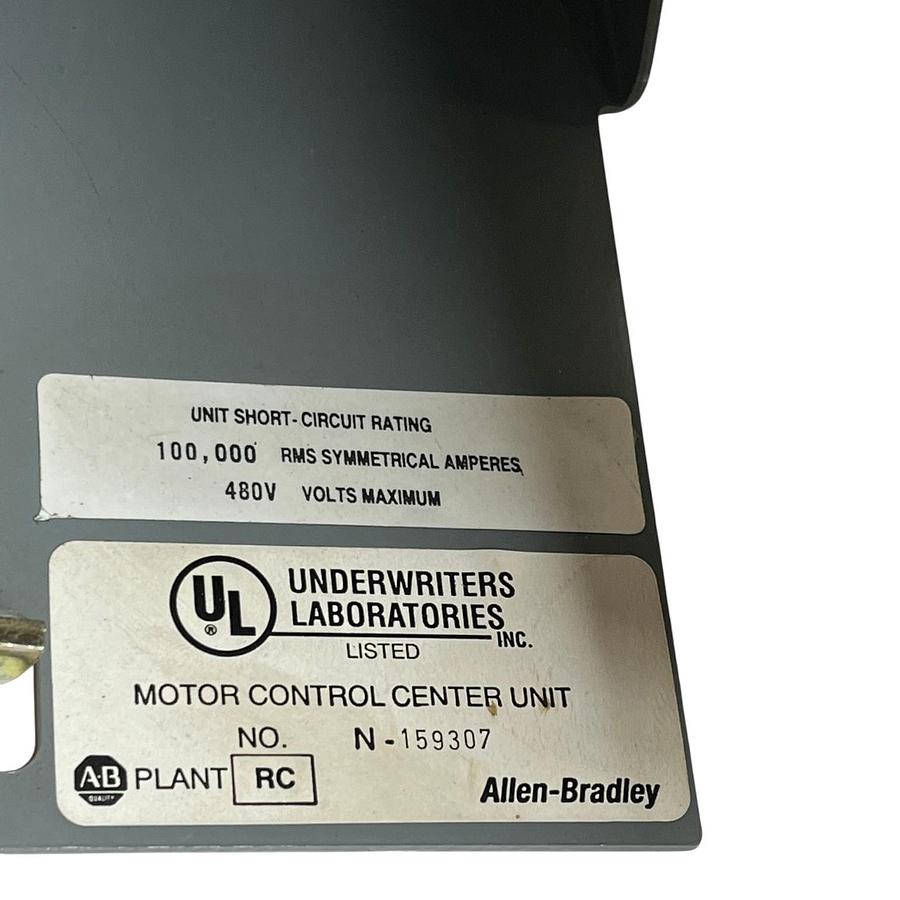 Used Allen-Bradley 2113B-BDBD-21-39CA Size 1 FVNR MCC Bucket