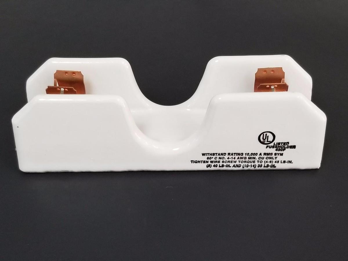 Used BUSSMANN 2611 CERAMIC FUSE BLOCK 60A, 600V