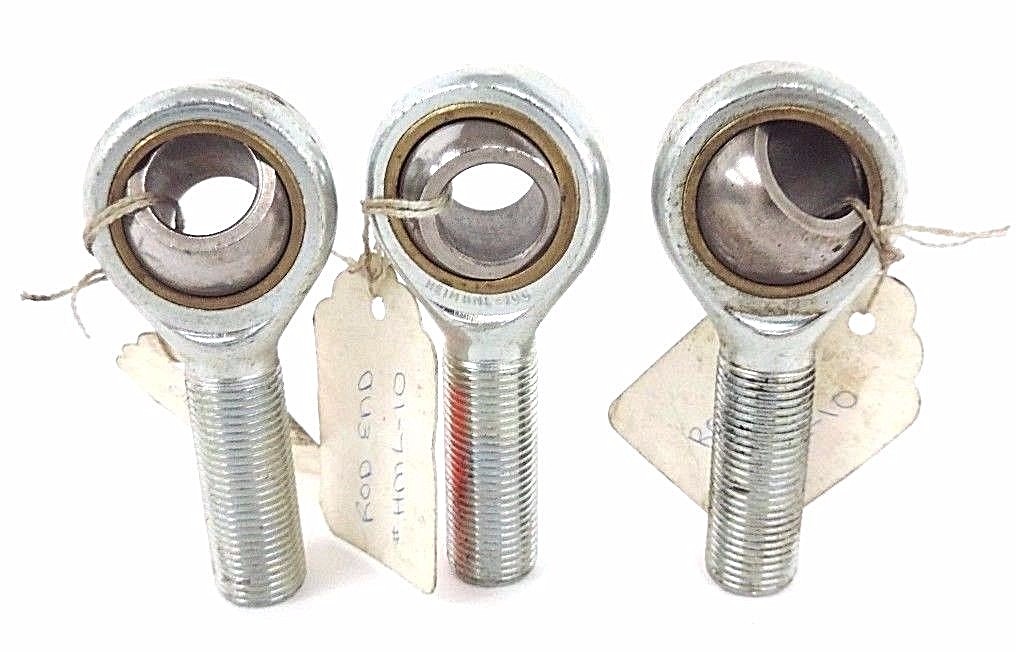 Used LOT OF 3 NEW RBC HML-10 HEIM ROD END BEARINGS
