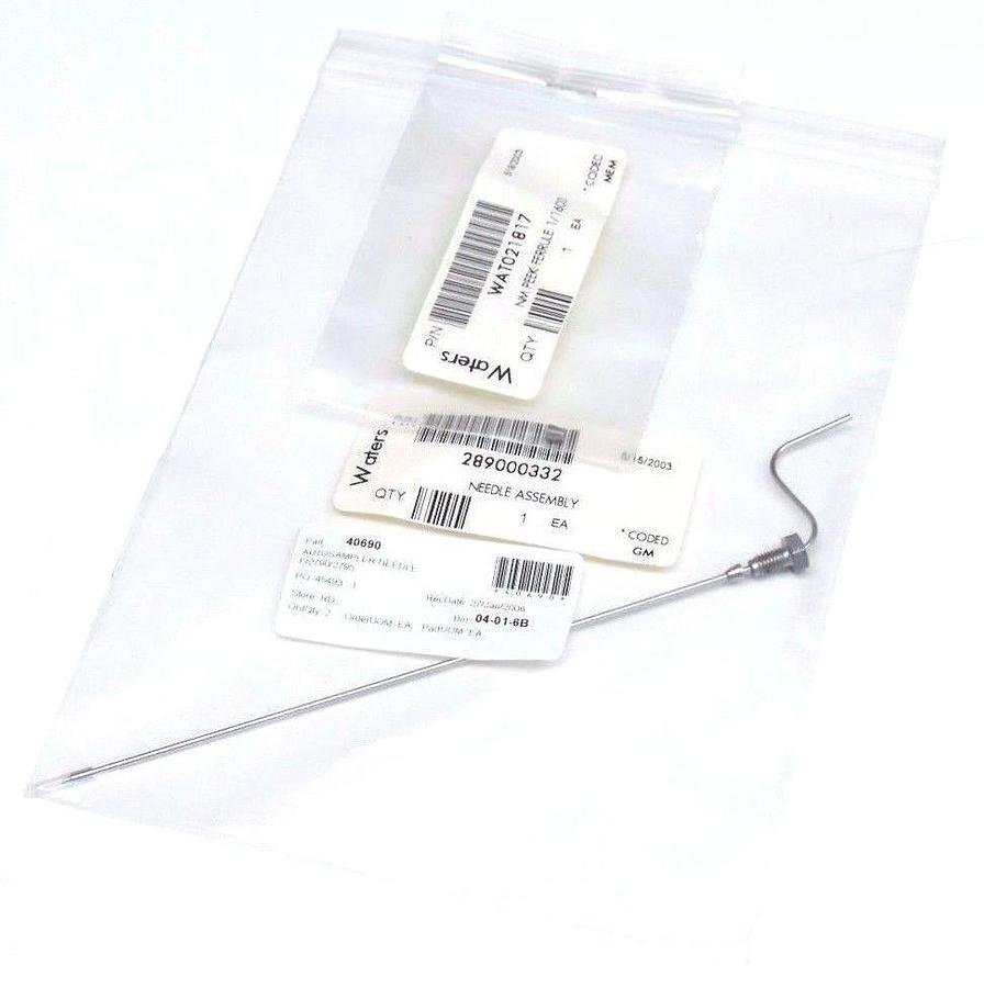 Used NEW WATERS 289000332 NEEDLE ASSEMBLY W/ WAT021817 NM PEEK FERRULE 1/16 OD