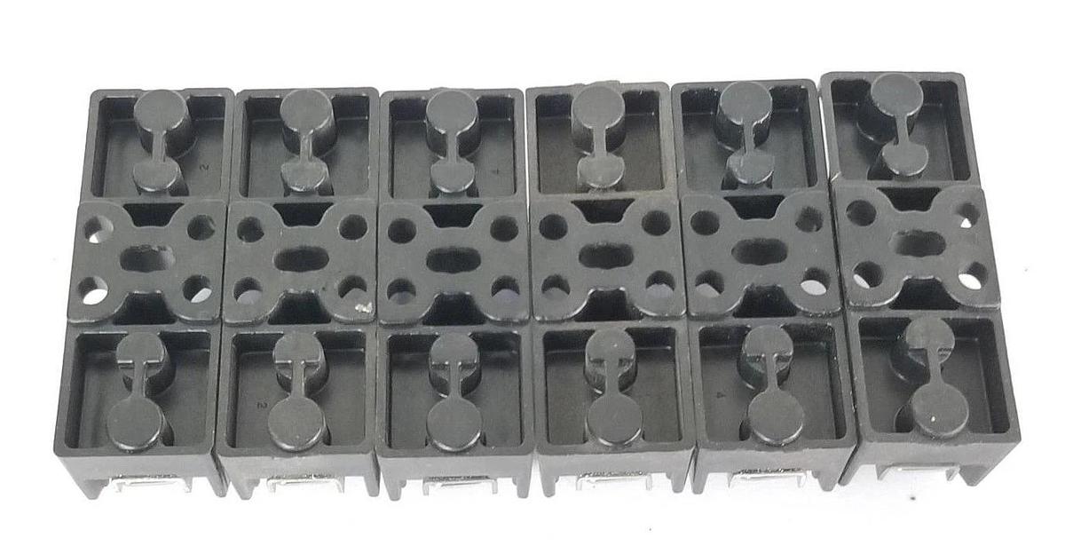 Used LOT OF 6 BUSSMANN H25030-1PR FUSE HOLDERS H250301PR