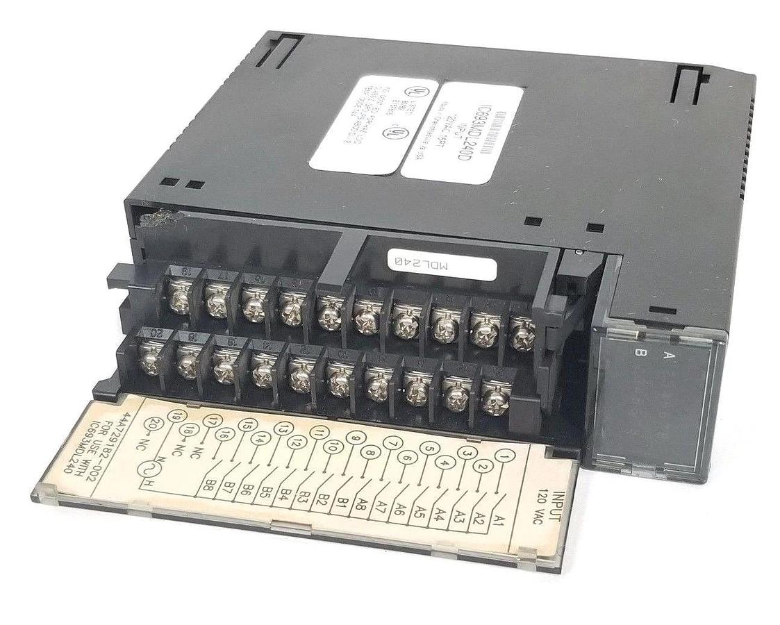 Used GE FANUC IC693MDL240D INPUT MODULE 120VAC 16PT
