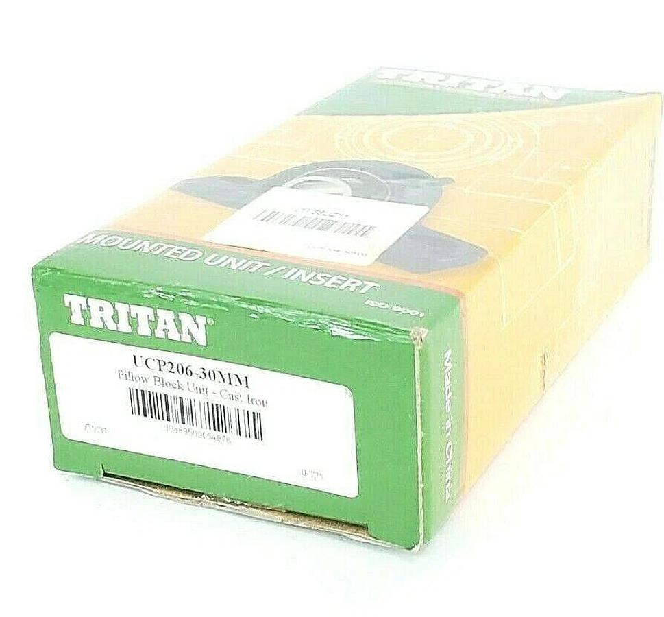 Used NIB TRITON UCP206-30MM PILLOW BLOCK UNIT CAST IRON UCP20630MM