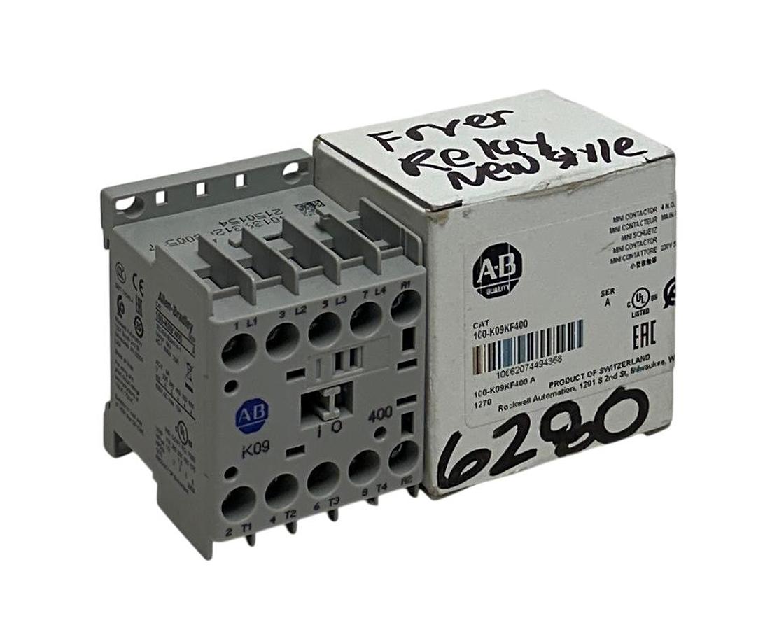 Used ALLEN BRADLEY 100-K09KF400 /A MINIATURE IEC CONTACTOR 230V 50/60Hz 9A NSMP