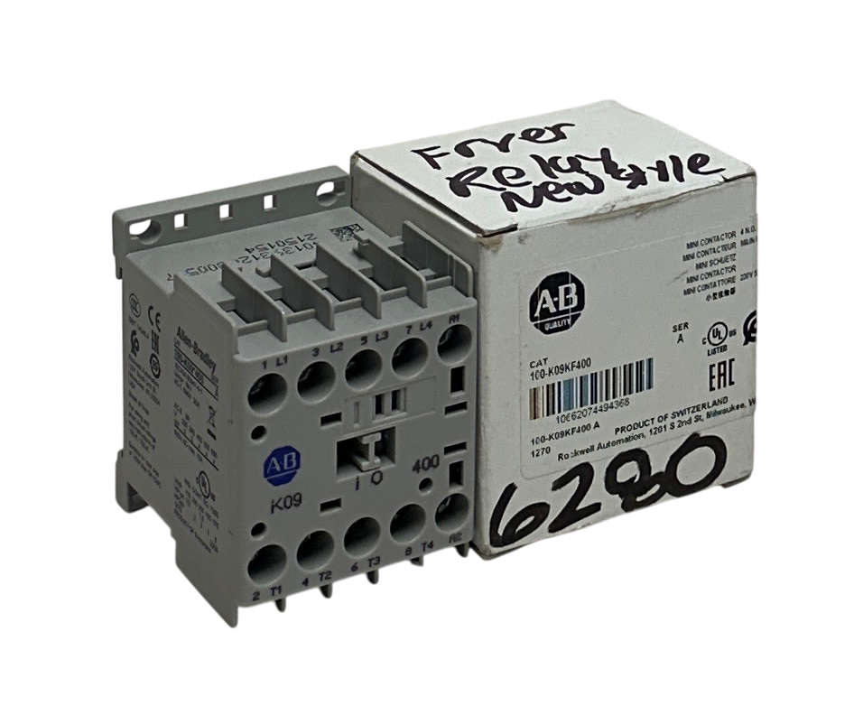 Used ALLEN BRADLEY 100-K09KF400 /A MINIATURE IEC CONTACTOR 230V 50/60Hz 9A NSMP