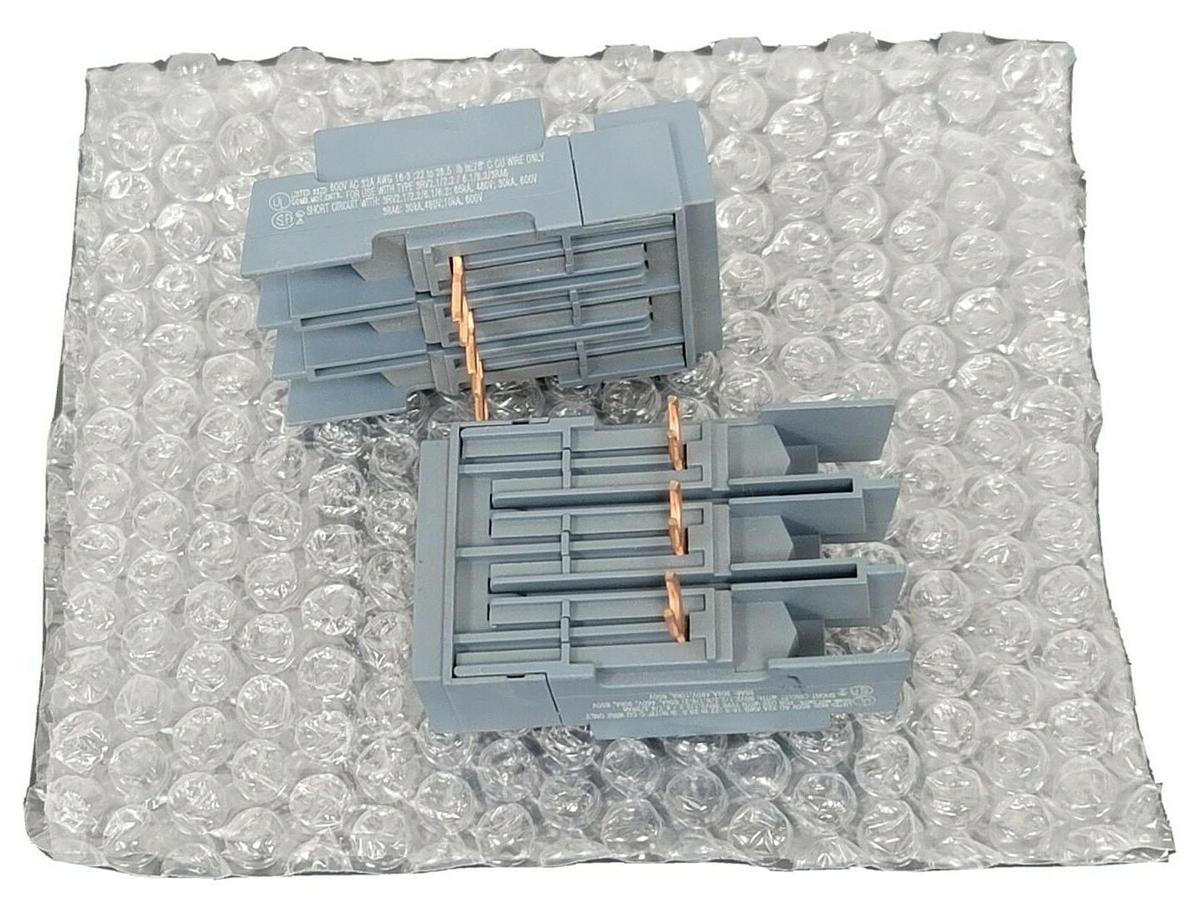 Used LOT OF 2 NEW SIEMENS 3RV2928-1H TERMINAL BLOCKS 3RV29281H