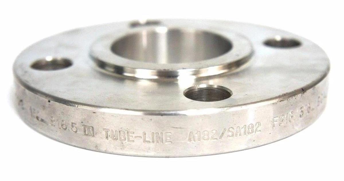 Used STAINLESS STEEL 1-1/2" FLANGE 150 B16.5 TUBE LINE A182/SA182 F316/316L BGAJ 9/03