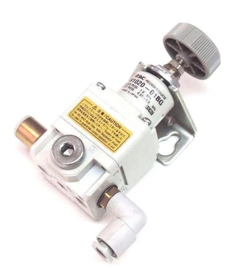 Used SMC IR1020-01BG PRECISION REGULATOR 1.0MPa SUPPLY PRESS. 0.01-0.8MPa OUTPUT