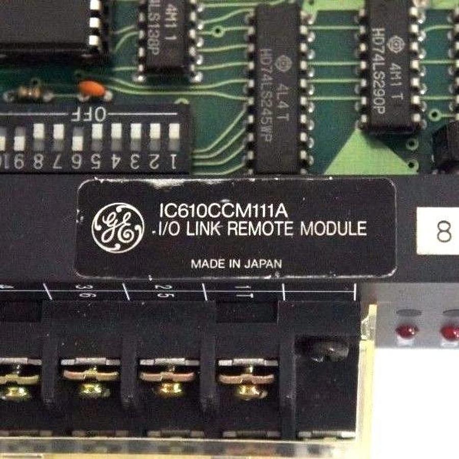 Used GENERAL ELECTRIC IC610CCM111A I/O LINK REMOTE MODULE