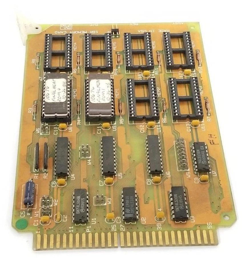 Used GD CALIFORNIA INC PROLOG 7702A MEMORY CARD 16K (W/ 2 INTEGRATED CIRCUITS)