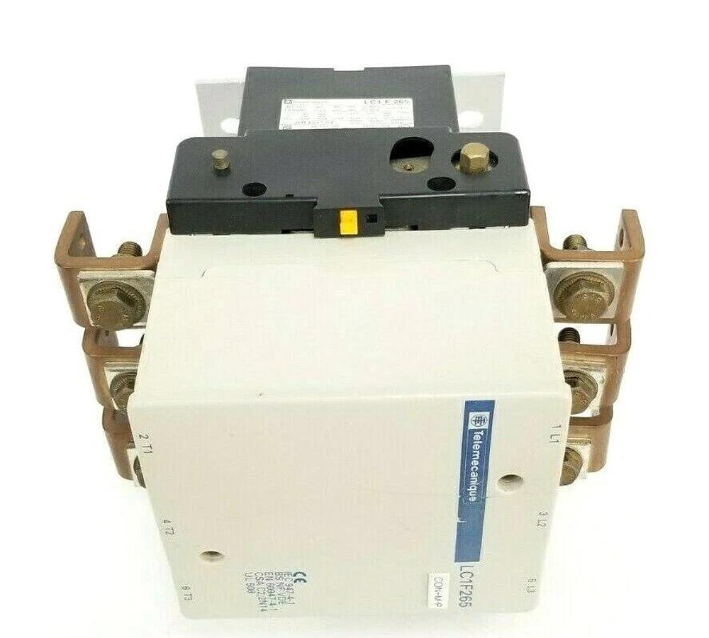 Used TELEMECANIQUE LC1-F265 CONTACTOR 265A 3P W/ LX1-FH-1272 COIL 120/127VAC LA1DN11