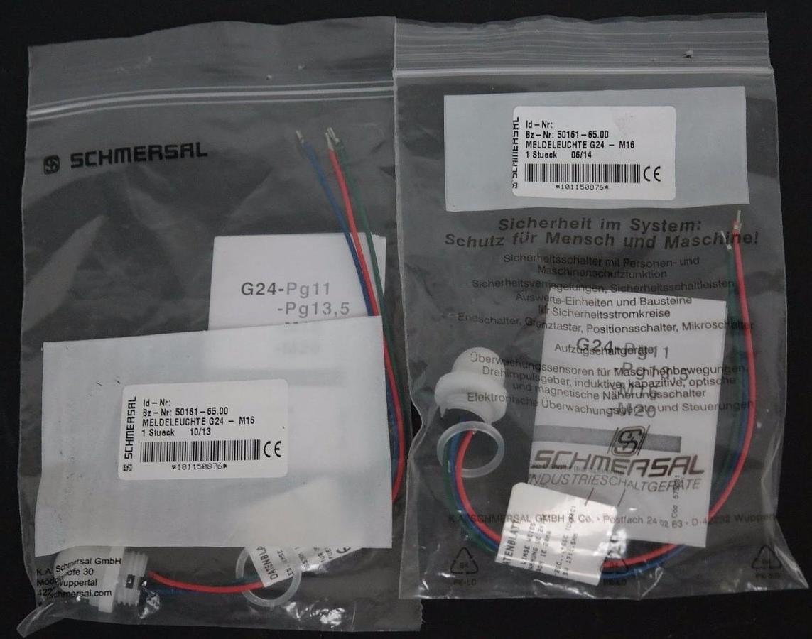 Used LOT OF 2 NIB SCHMERSAL 50161-65.00 INDICATOR LAMPS LED