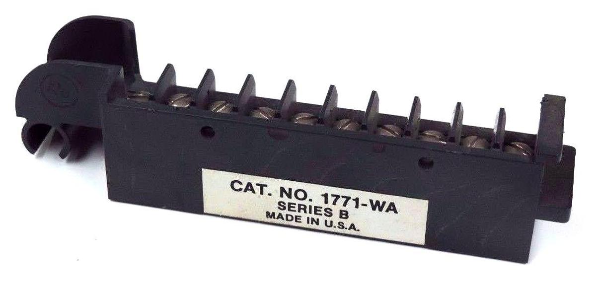 Used LOT OF 25 ALLEN BRADLEY 1771-WA FIELD WIRING ARMS, 1771WA SER. B