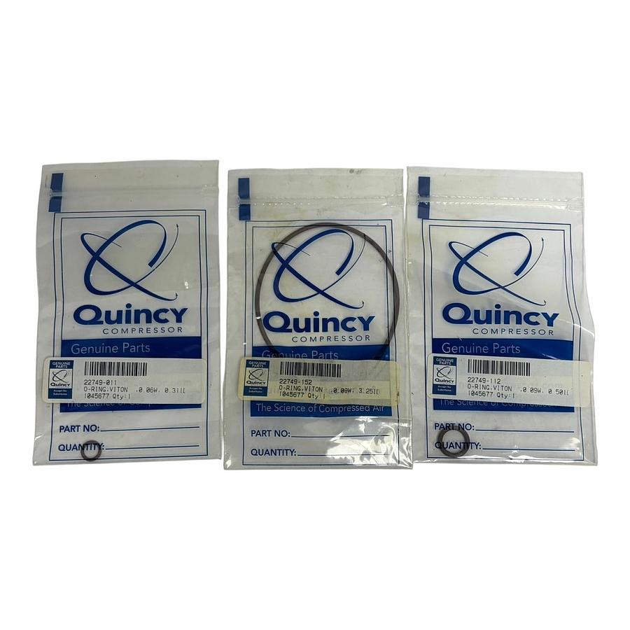Used Quincy Compressor 110811X003 Bearing Carrier Assembly Kit O-Rings Filter New